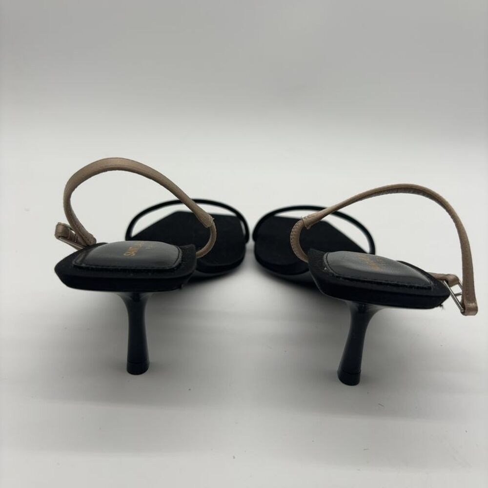Saint Laurent Silk Slingback Sandal in Multicolor - Picture 4 of 5